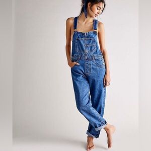 Free people denim overall